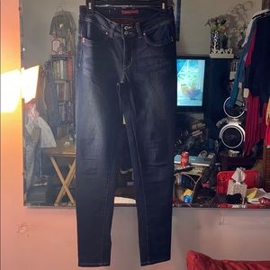 Dark wash skinny jeans, size 7